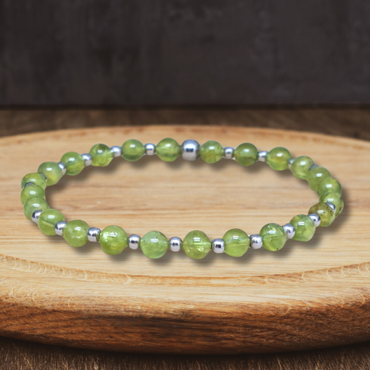 Bracelet en Péridot 5mm