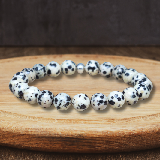 Bracelet en Pierre Dalmate - ENAE Minéraux