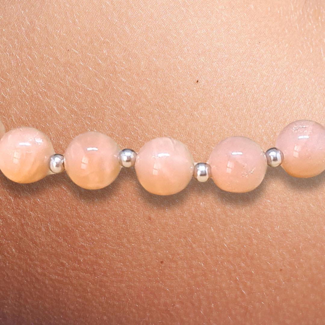 Bracelet en Pierre de Lune pêche - ENAE Minéraux