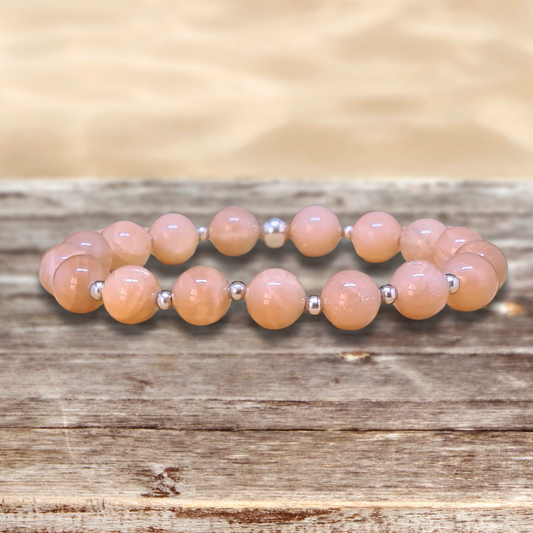 Bracelet en Pierre de Lune pêche - ENAE Minéraux