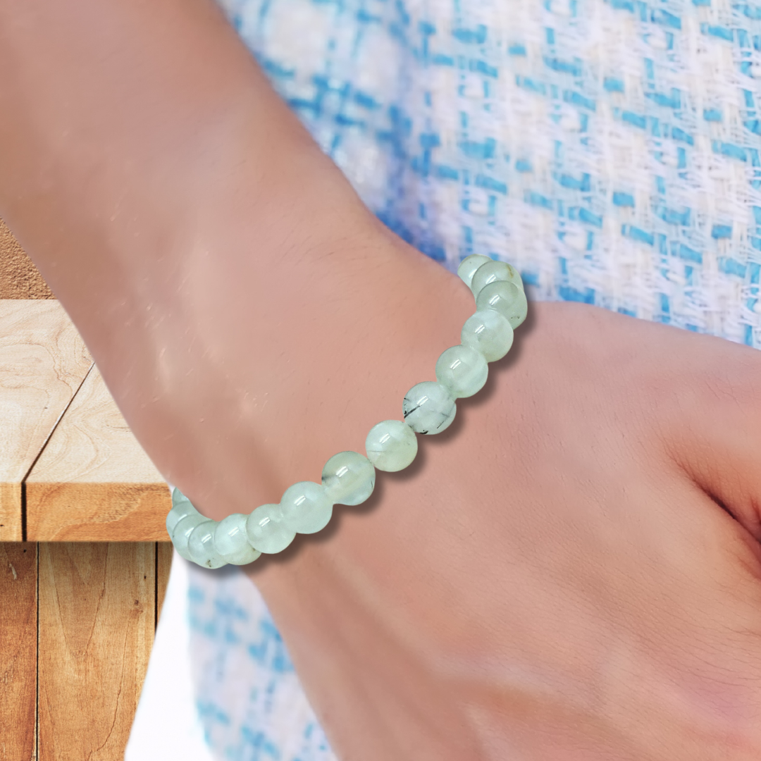 Bracelet en Prehnite