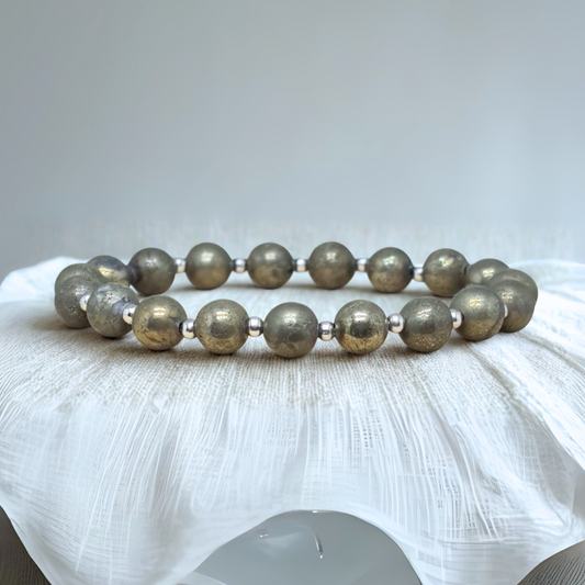 Bracelet en Pyrite
