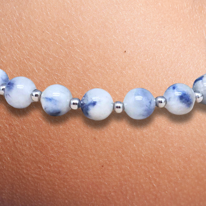 Bracelet en Quartz à Dumortiérite - ENAE Minéraux