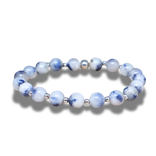 Bracelet en Quartz à Dumortiérite - ENAE Minéraux