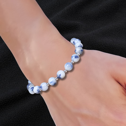 Bracelet en Quartzite à Dumortiérite