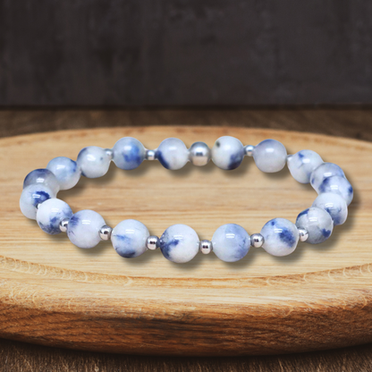 Bracelet en Quartz à Dumortiérite - ENAE Minéraux