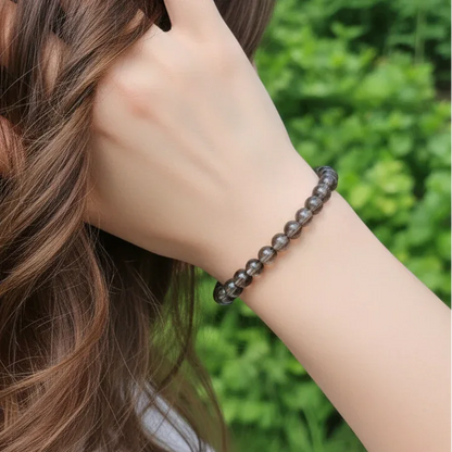 Bracelet en Quartz fumé 6mm - ENAE Minéraux