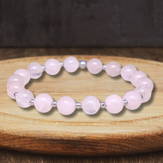 Bracelet en Quartz rose 8mm - ENAE Minéraux