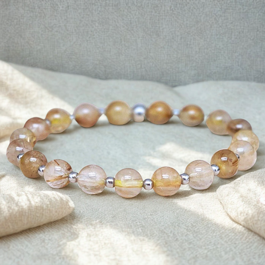 Bracelet en Quartz Rutile