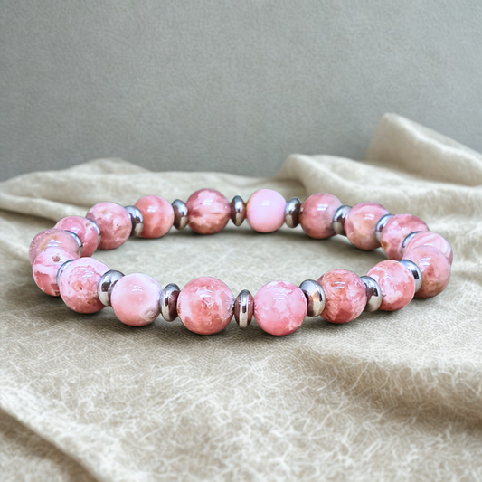 Bracelet en Rhodochrosite 8mm