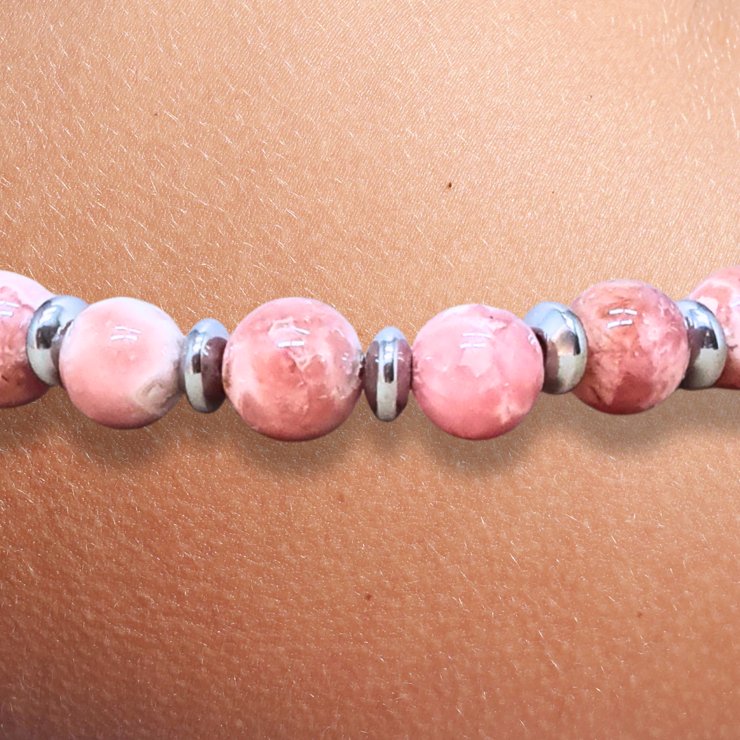 Bracelet en Rhodochrosite 8mm