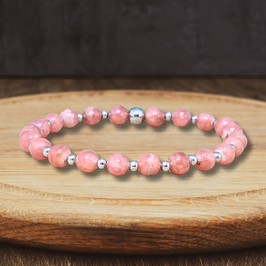 Bracelet en Rhodochrosite - ENAE Minéraux