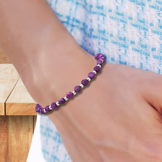 Bracelet en Rubis - ENAE Minéraux
