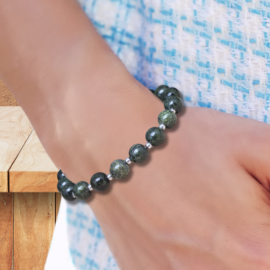 Bracelet en Serpentine - ENAE Minéraux