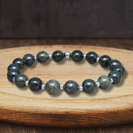 Bracelet en Serpentine - ENAE Minéraux