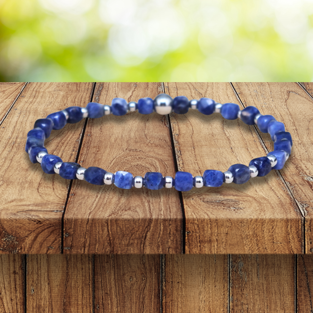 Bracelet en Sodalite 4mm