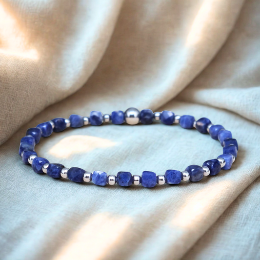 Bracelet en Sodalite 4mm
