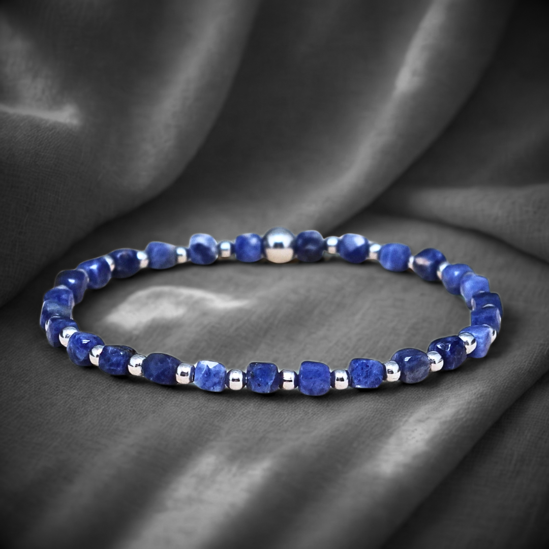 Bracelet en Sodalite 4mm
