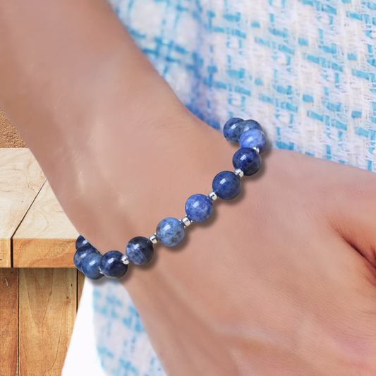 Bracelet  en Sodalite 8mm - ENAE Minéraux