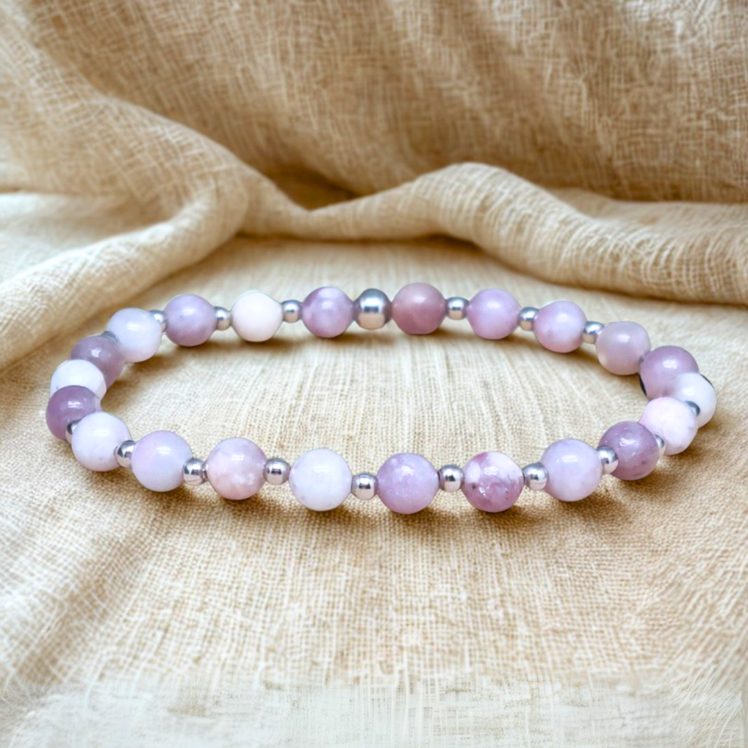 Bracelet en Tourmaline rose (Rubellite) 6mm