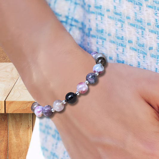 Bracelet en Tourmaline Multicolore - ENAE Minéraux