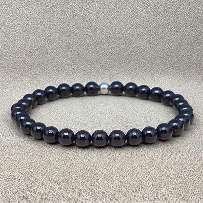 Bracelet en Tourmaline noire 6mm