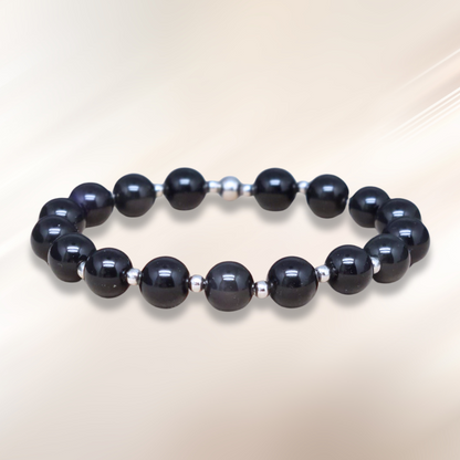 Bracelet en Tourmaline noire 8mm