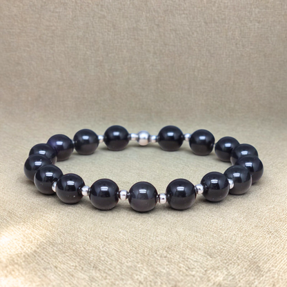 Bracelet en Tourmaline noire 8mm