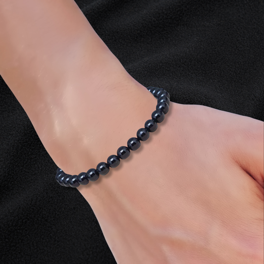 Bracelet en Tourmaline noire 6mm