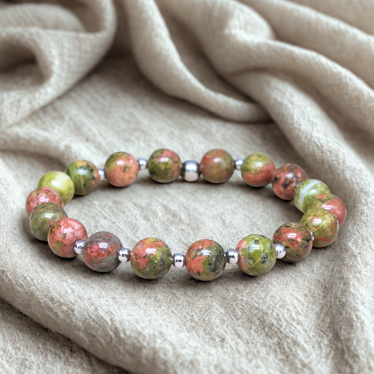 Bracelet en Unakite