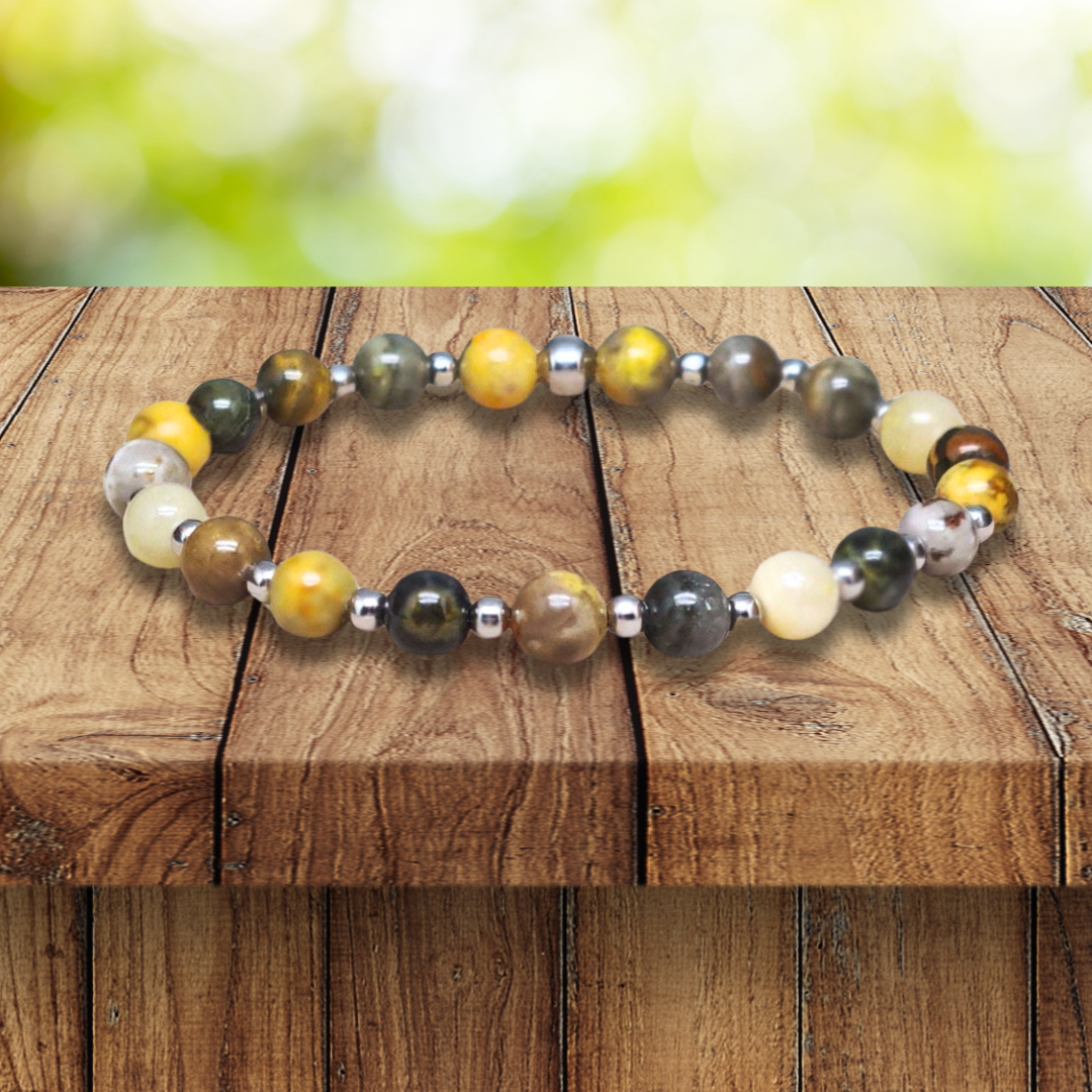 Bracelet en Bumble Bee 6 ou 8mm au choix