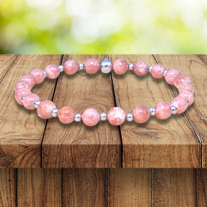 Bracelet en Rhodochrosite