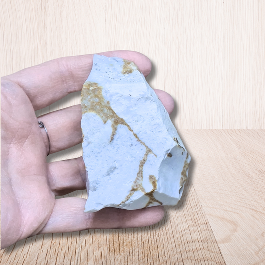 Calcédoine bleue brute (MB445-7)