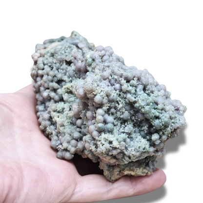 Calcédoine botryoïdale (ou grappe) brute (MB128) - ENAE Minéraux