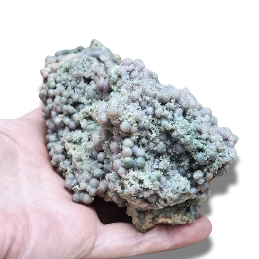 Calcédoine botryoïdale (ou grappe) brute (MB128) - ENAE Minéraux
