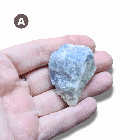Calcite bleue brute au choix (MB556) - ENAE Minéraux