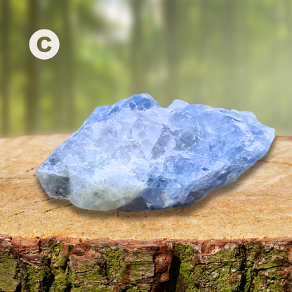Calcite bleue brute au choix (MB556)