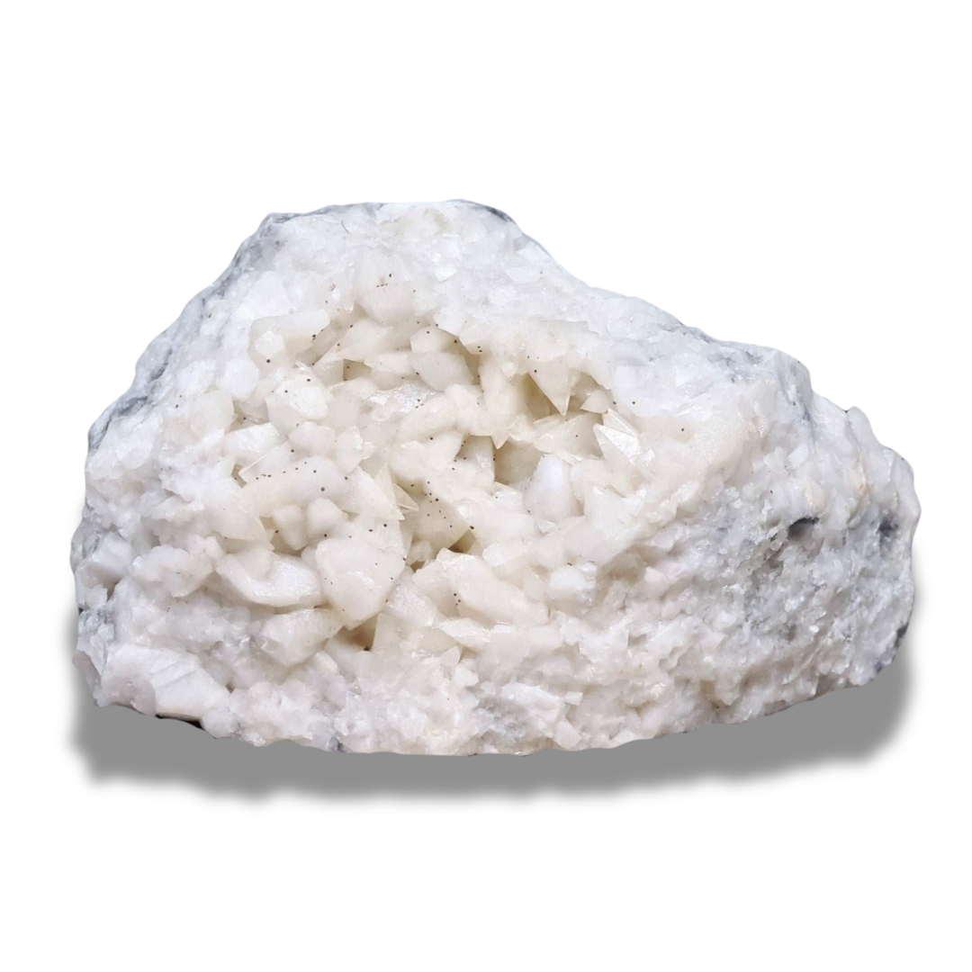 Calcite et éclats de Chalcopyrite brute (MB226) - ENAE Minéraux