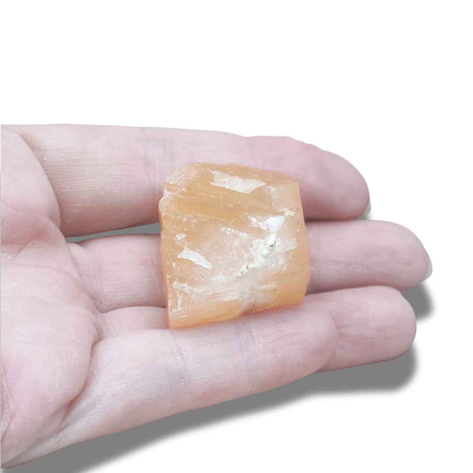 Calcite orange brute (MB526) - ENAE Minéraux