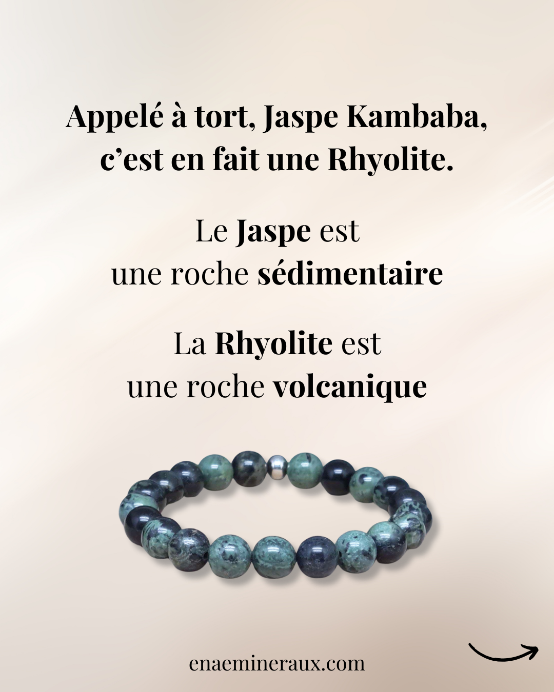 Bracelet en Rhyolite Kambaba