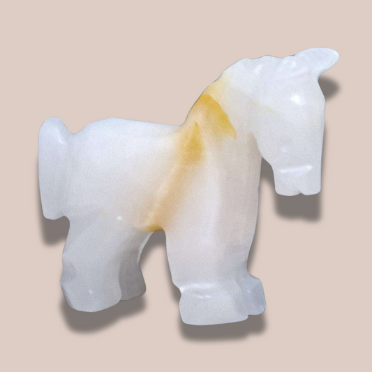 Cheval ou âne en Aragonite et Calcite (PRGFL348-2)