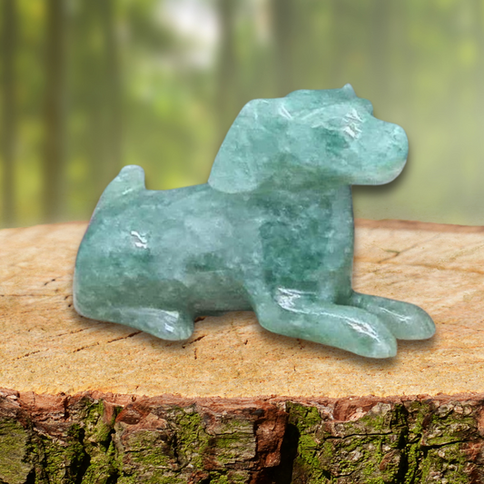 Chien en Aventurine verte 17g (PRGFL615-9)