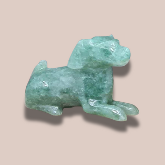 Chien en Aventurine verte (PRGFL615-9)