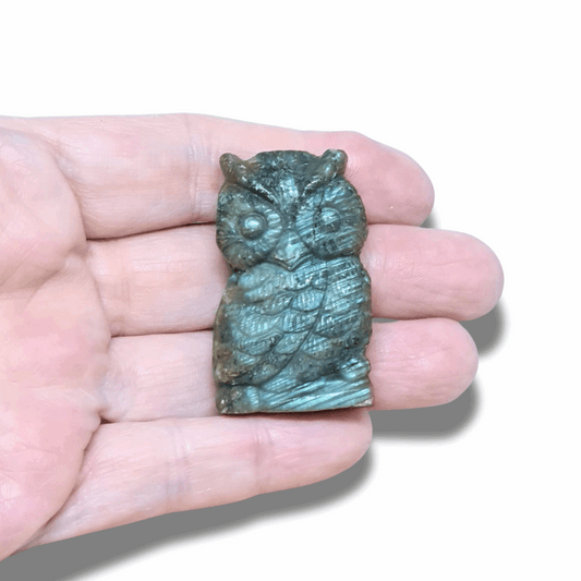 Chouette en Labradorite (PRGFL500-19)
