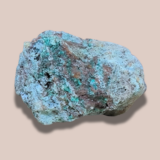 Chrysocolle et cristaux de Dioptase brute (MB202-3)