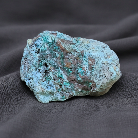 Chrysocolle et cristaux de Dioptase brute 57g (MB202-3)