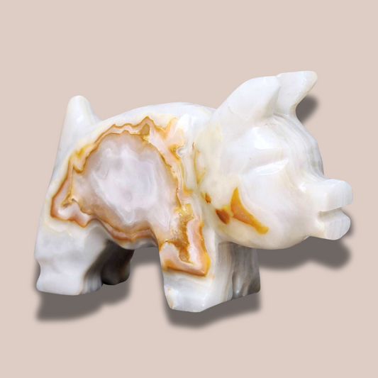 Cochon en Aragonite et Calcite (PRGFL627)