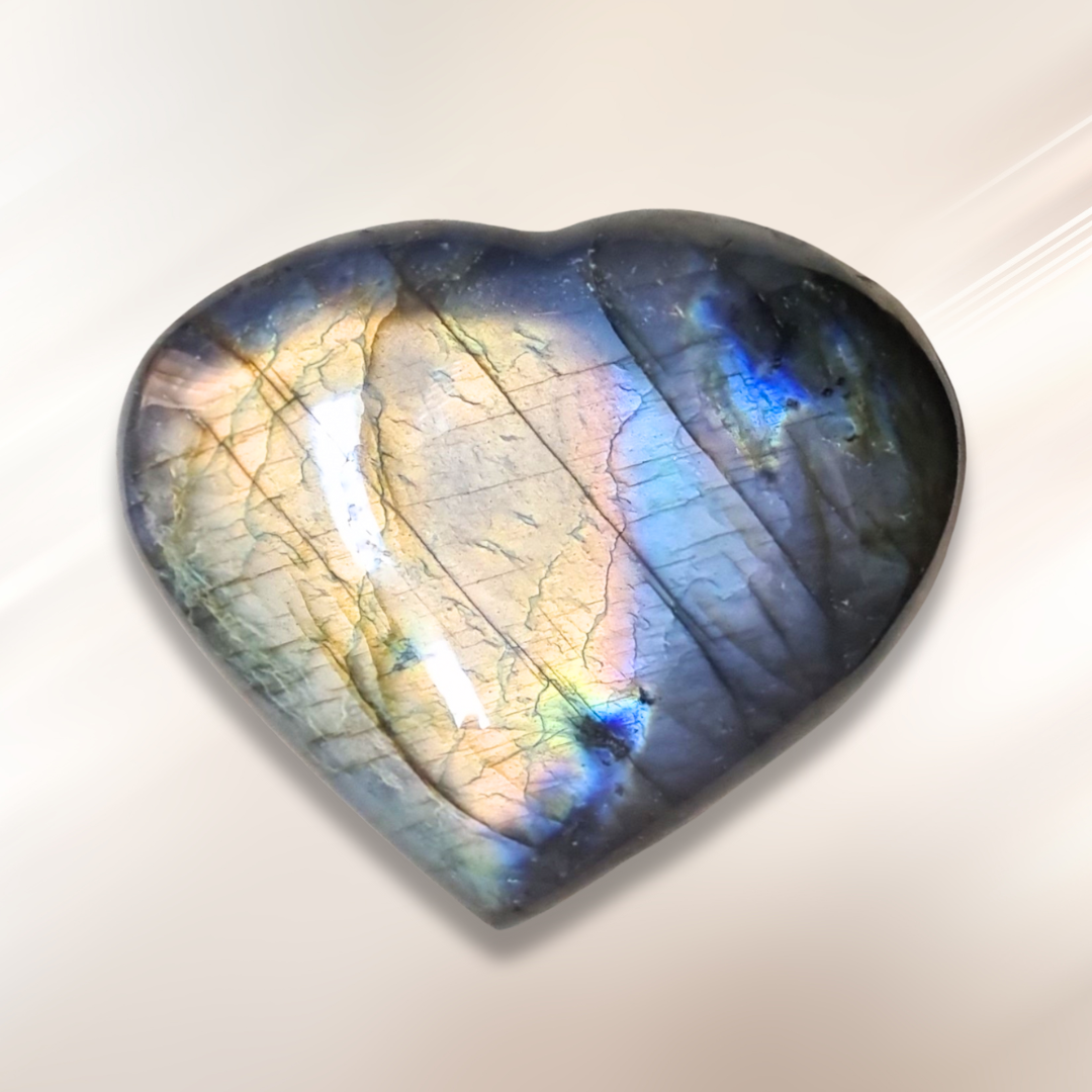 Cœur en Labradorite (PRGFL606-1)