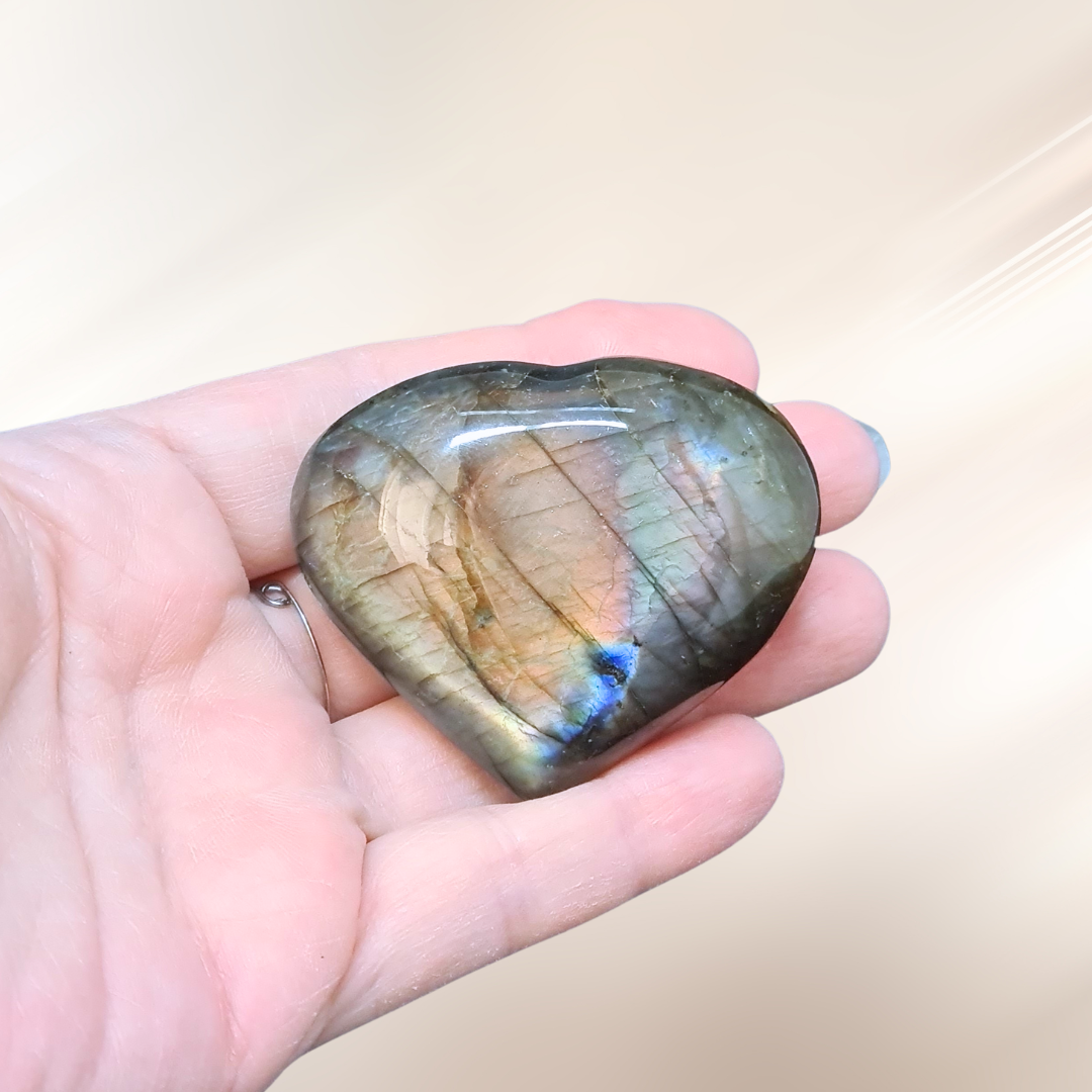 Cœur en Labradorite (PRGFL606-1)