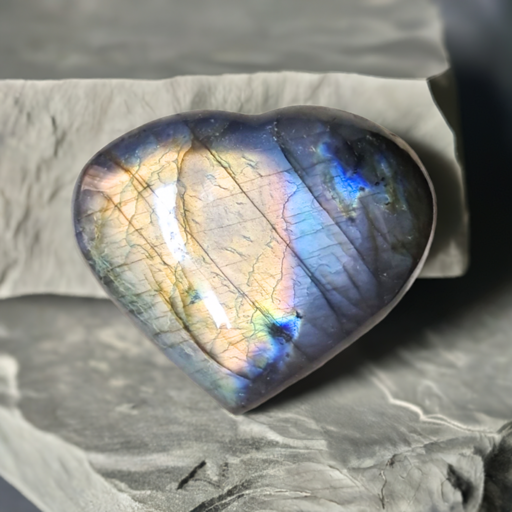 Cœur en Labradorite (PRGFL606-1)